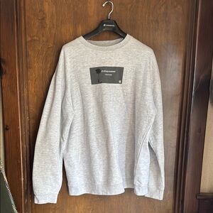 Champion Gray Crewneck Sweater with Textured Knit